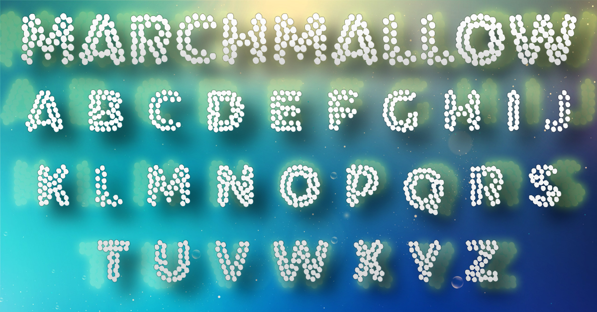 Marchmallow font for facebook.