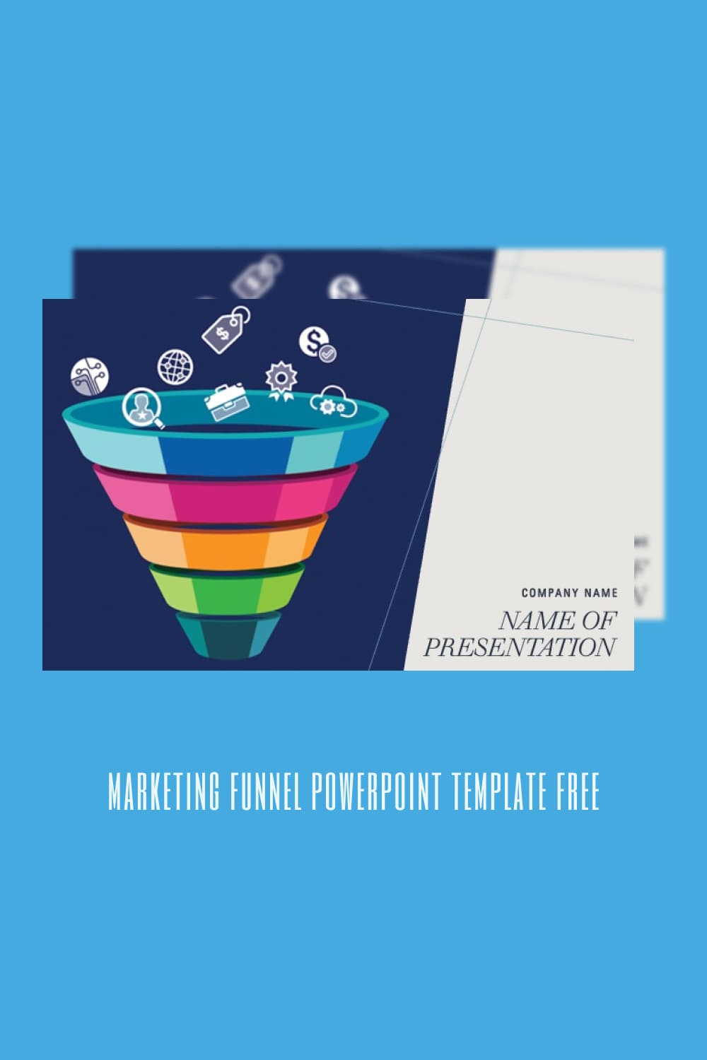 Pinterest Marketing Funnel Powerpoint Template Free.