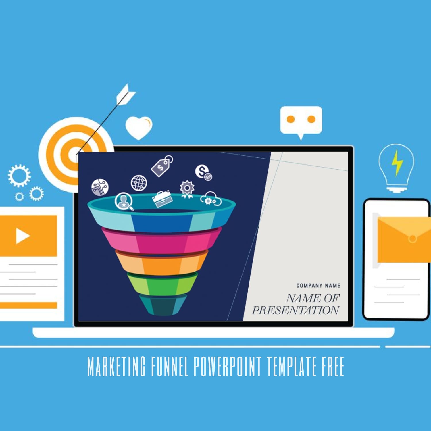 Marketing Funnel Powerpoint Template Free 1500 1.