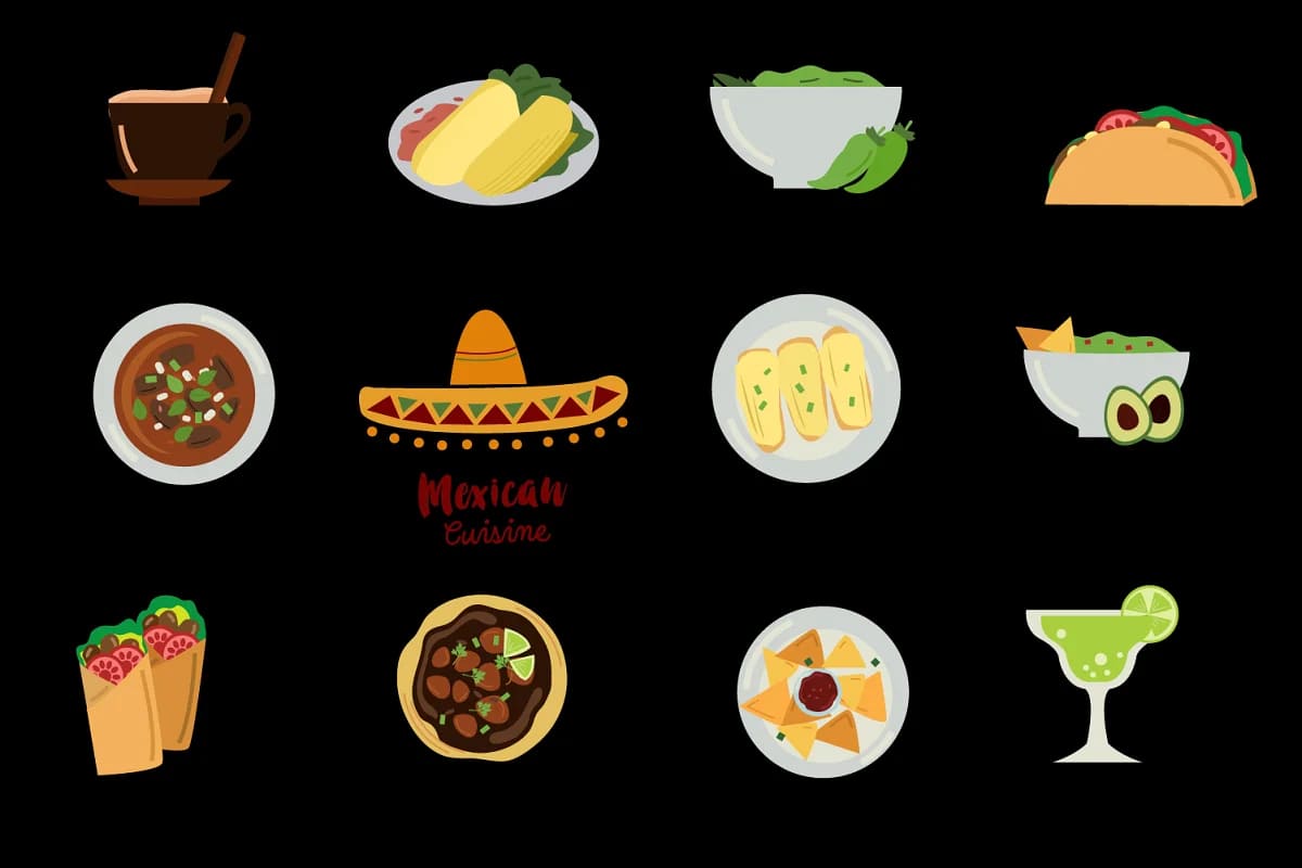 mexican clip art tacos clip art pack.