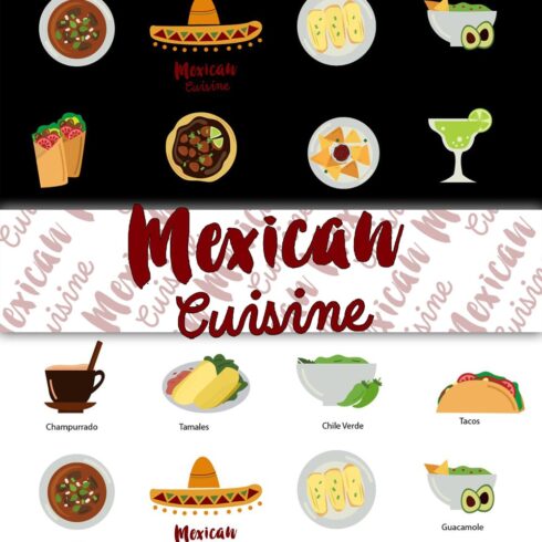 Mexican Clip Art, Tacos Clip Art pinterest image.