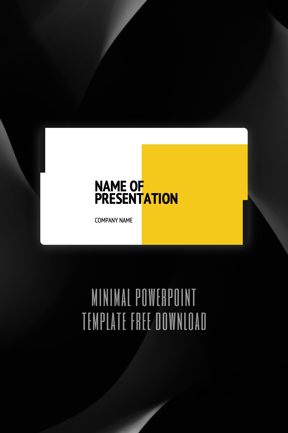 Minimal powerpoint template free download of pinterest.