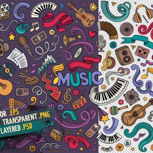 Musical Objects Elements Set Preview 2.