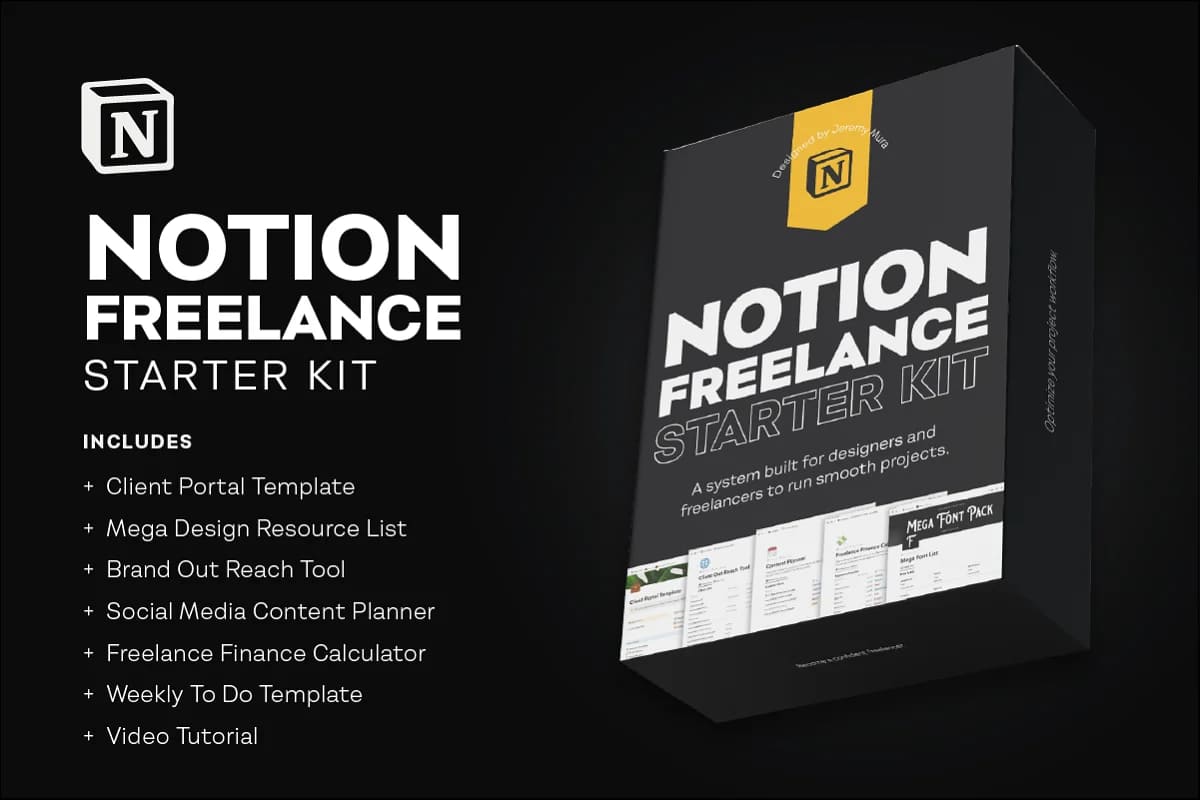 notion freelance starter kit.