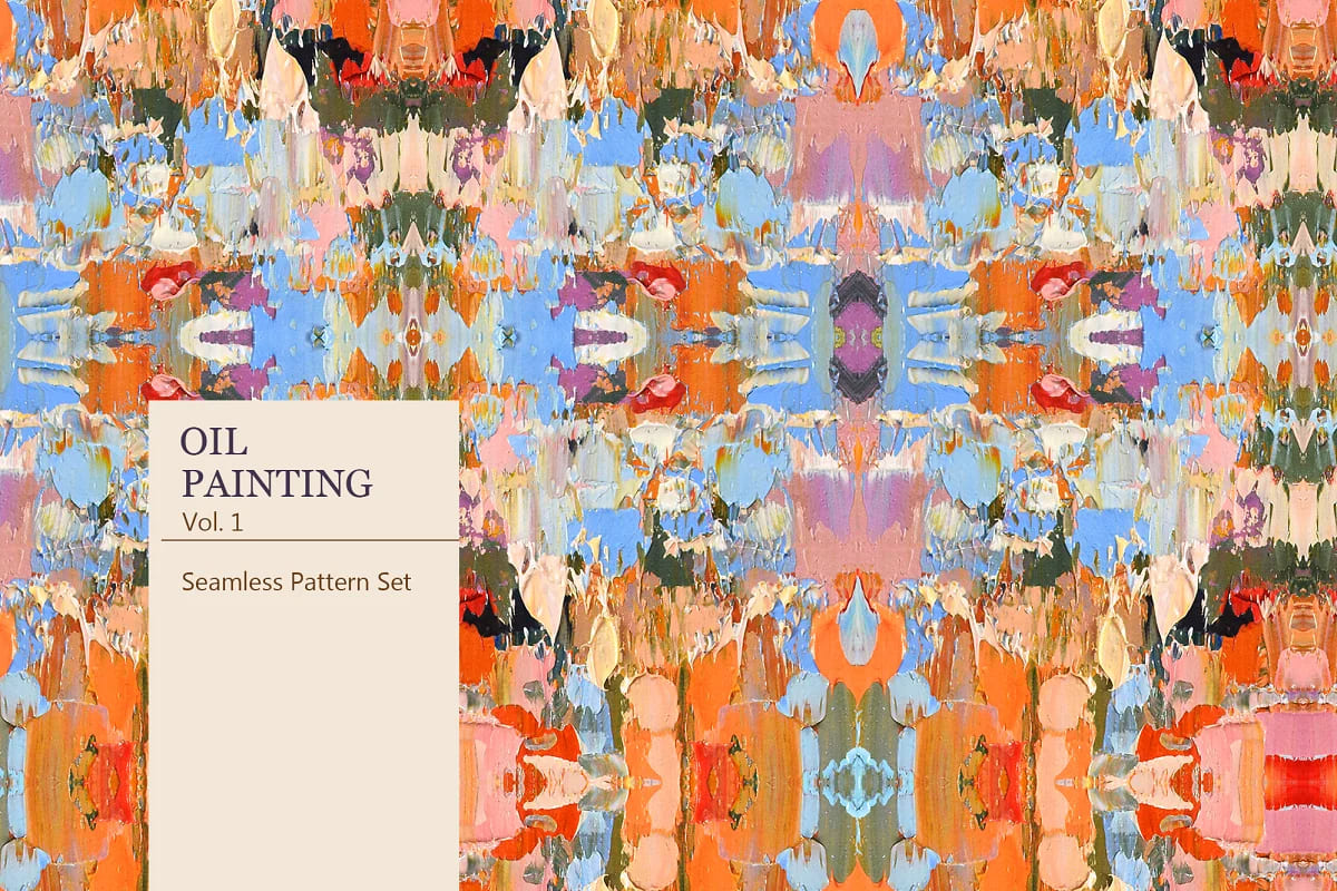 oil painting seamless patterns.