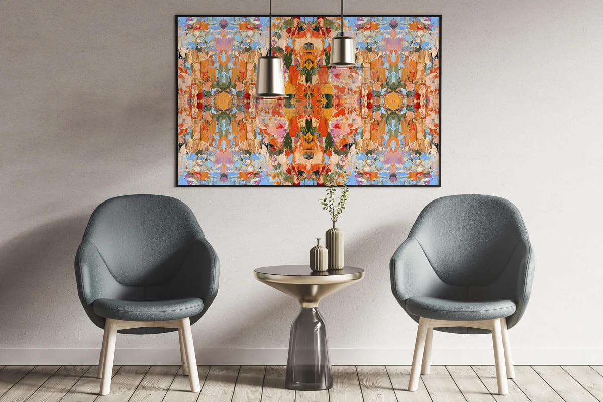 oil painting seamless patterns for interior design.