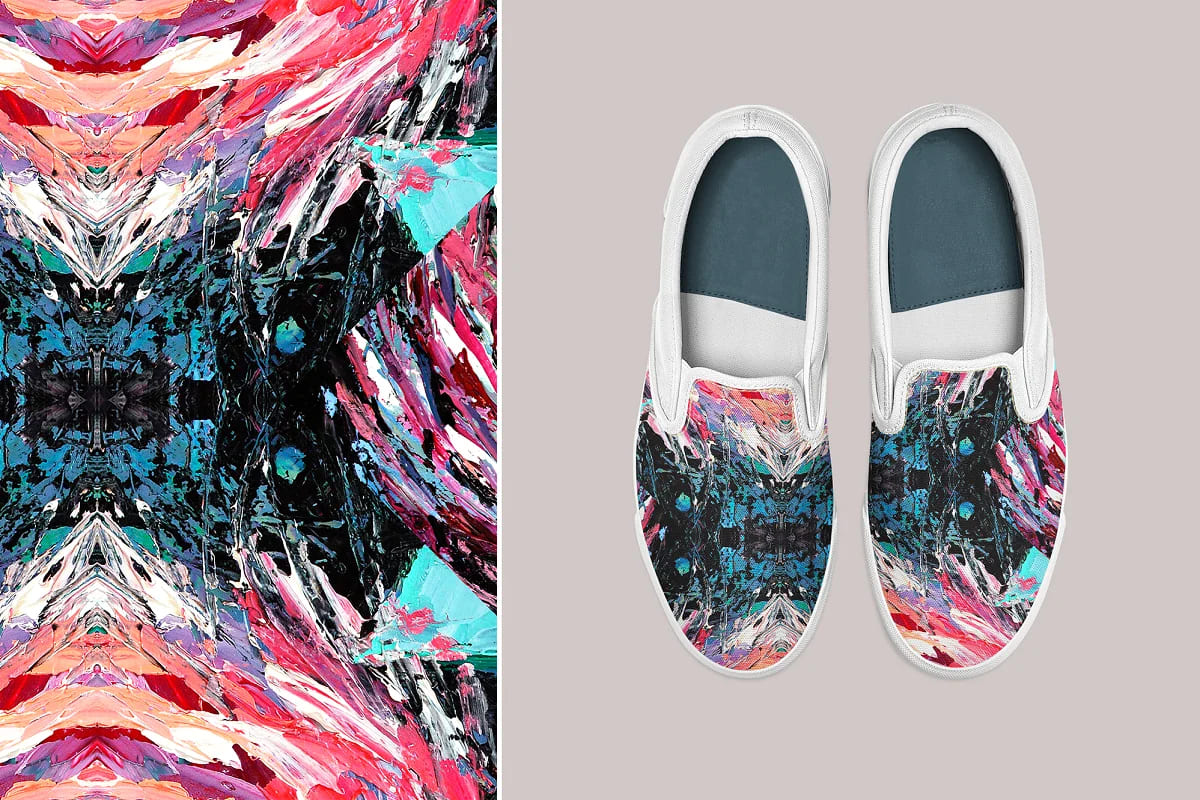 oil painting seamless patterns vol 6, for shoes design.