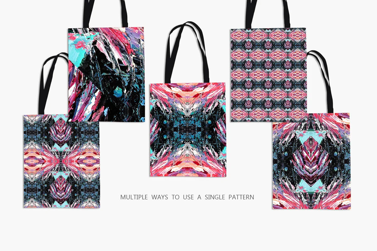 oil painting seamless patterns vol 6, for bags design.