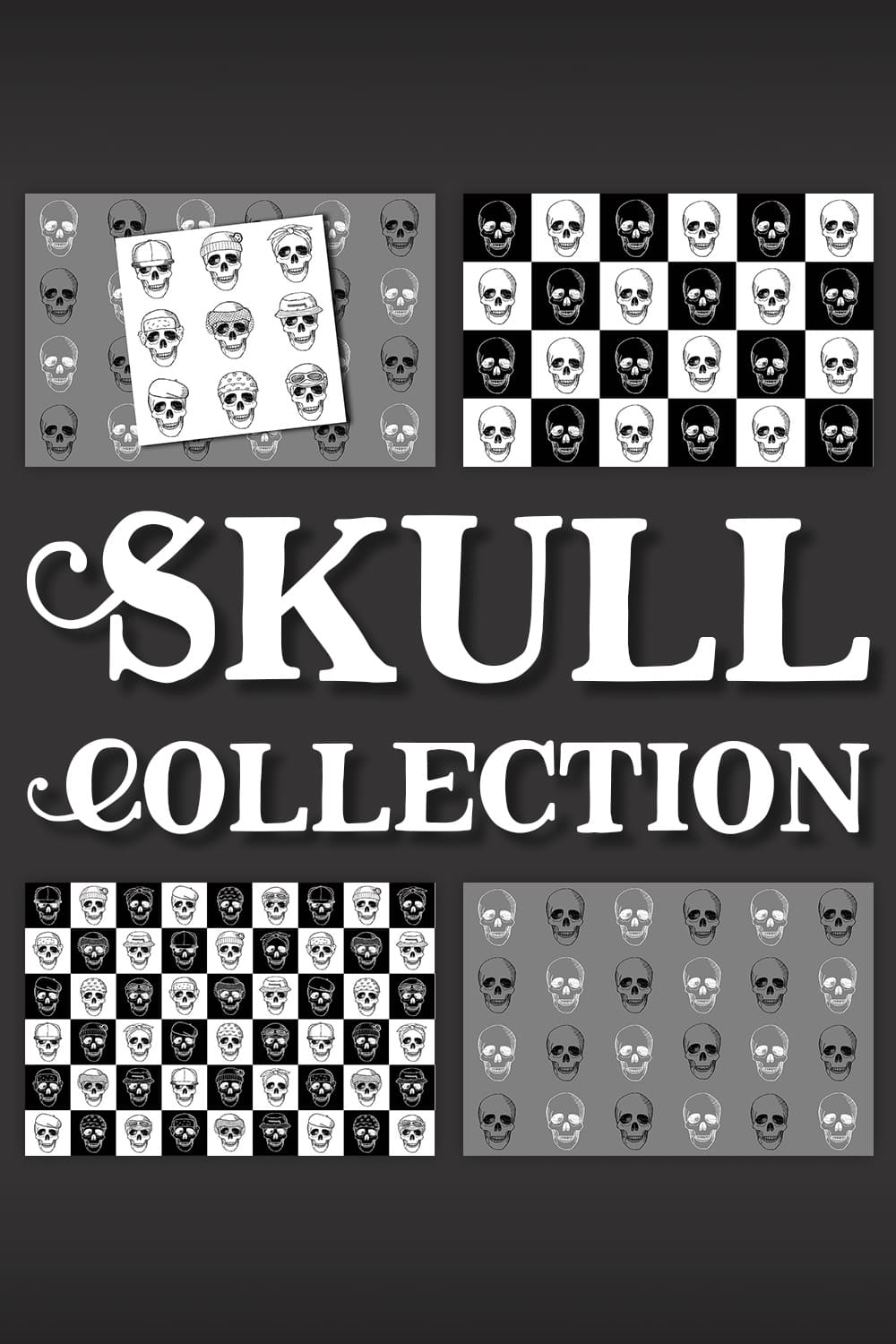 Skull Collection pinterest image.