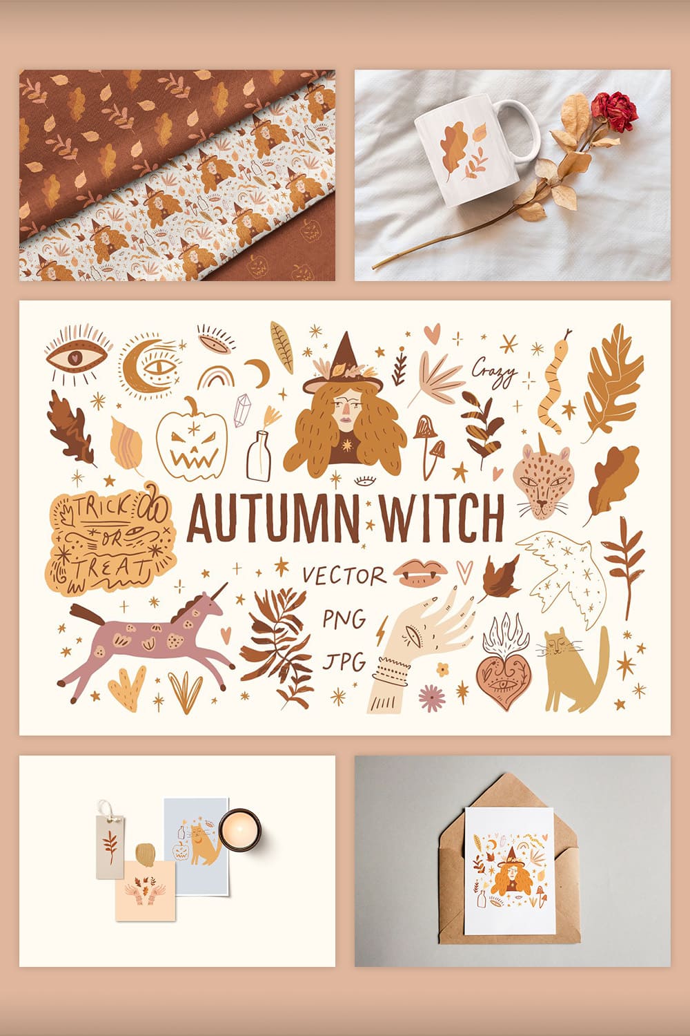 Autumn Witch Bundle pinterest image.