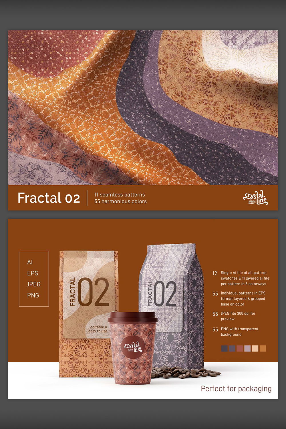Fractal Patterns 02 pinterest image.
