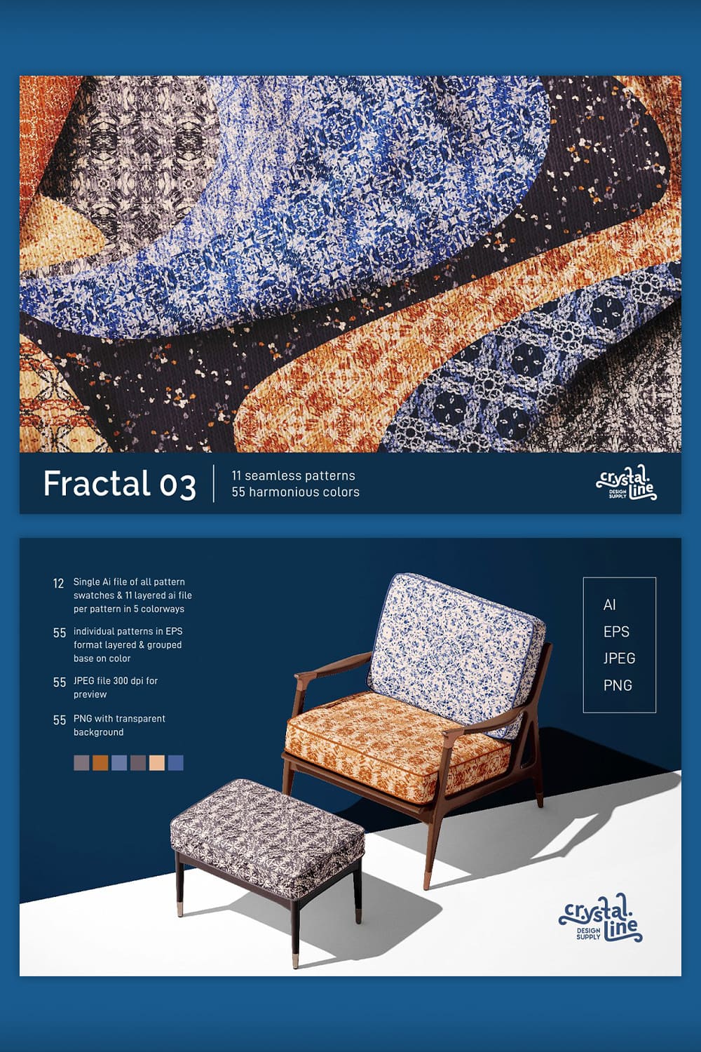 Fractal Patterns 03 pinterest image.