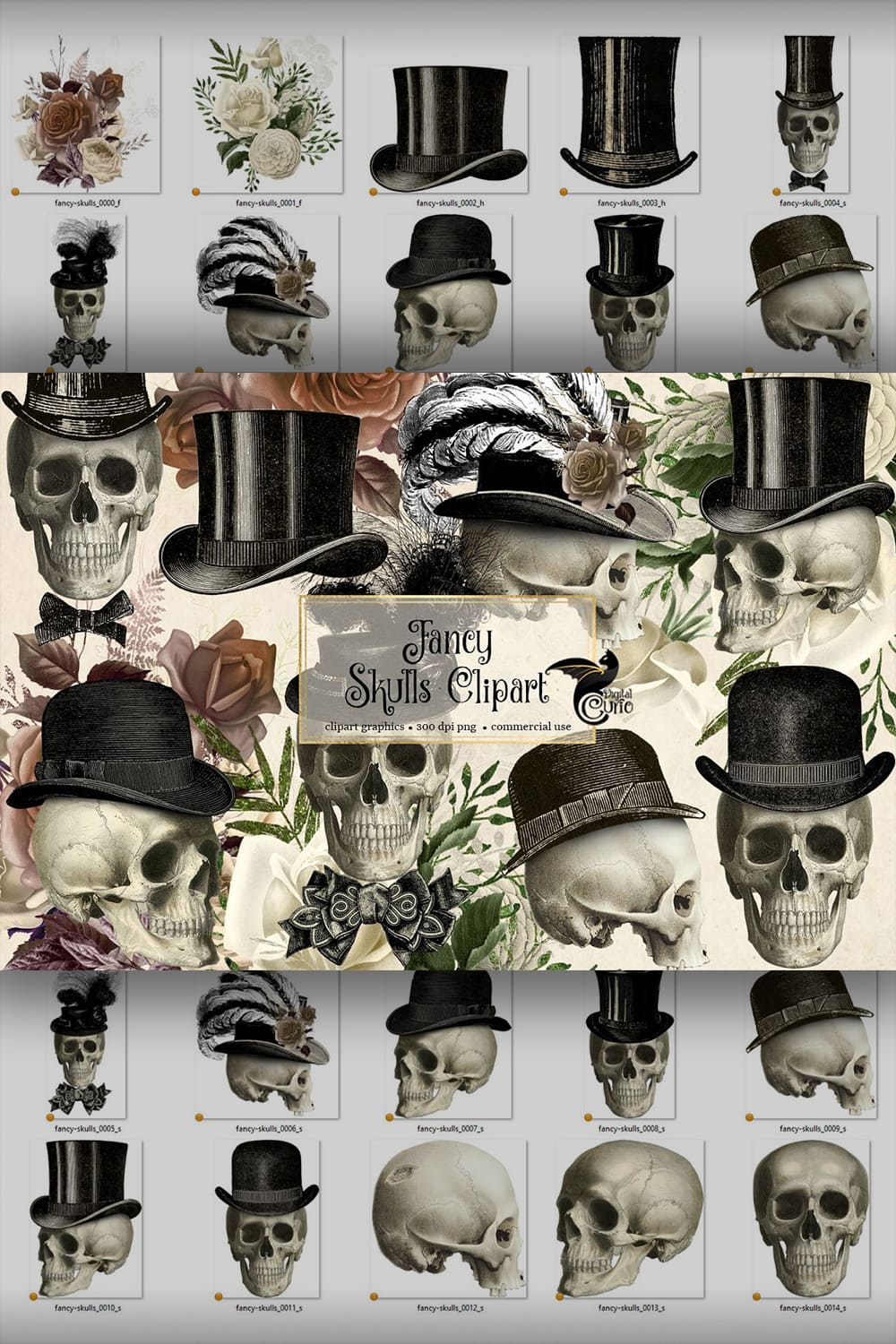 fancy skulls graphics.