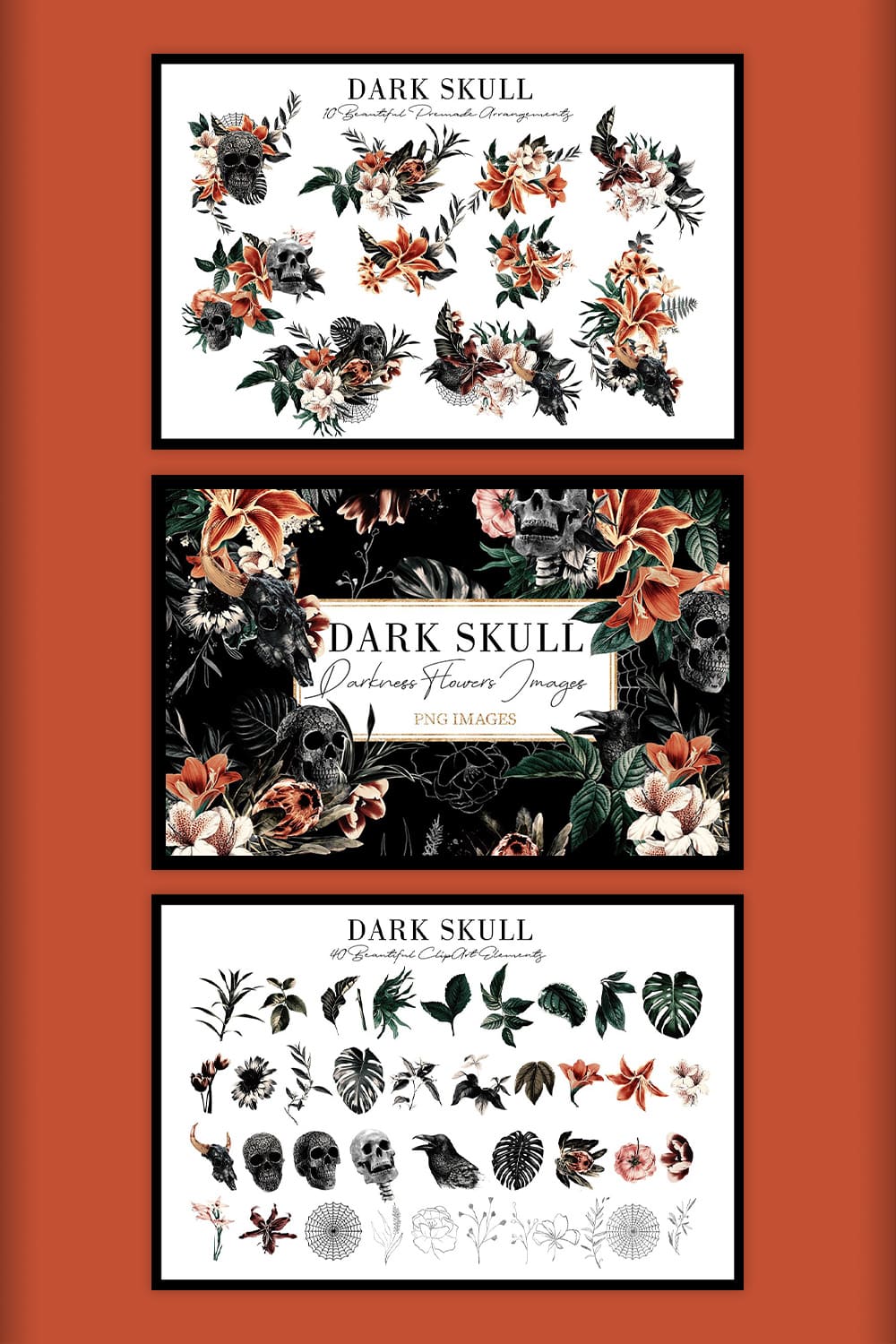 dark skull graphics.