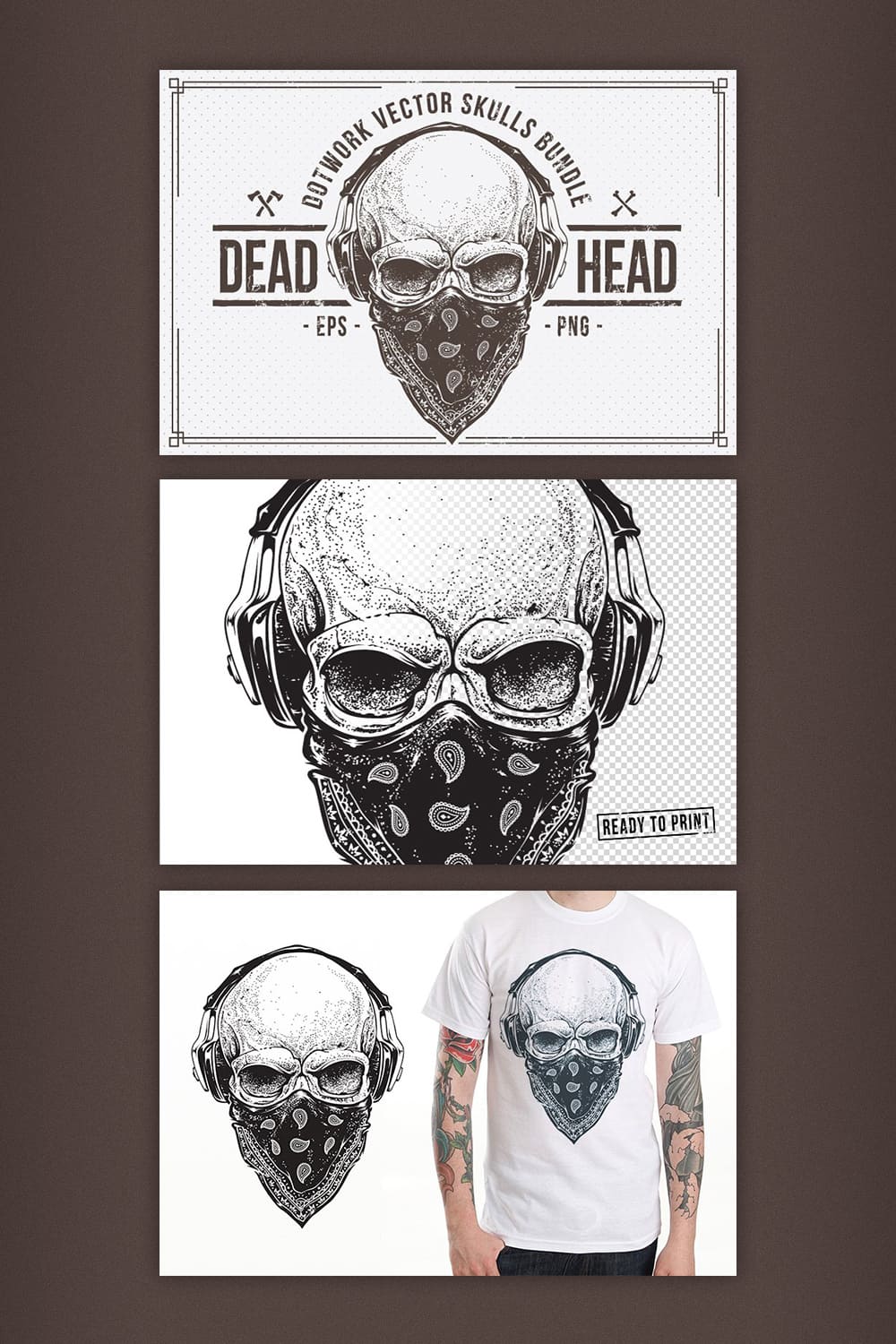 dead head vector skulls bundle.