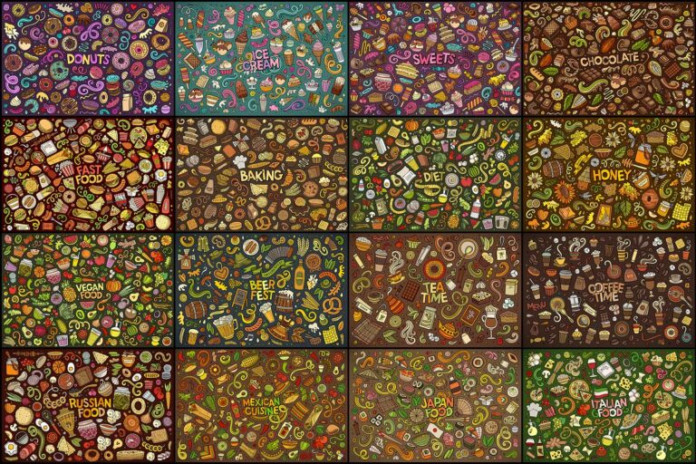 Food And Drinks Objects Big Bundle – MasterBundles