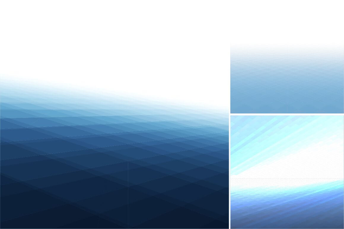 Abstract background ranging from deep blue to white.