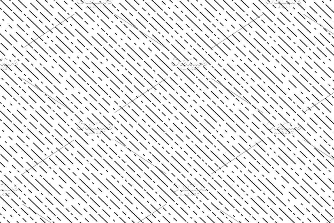 Pattern with black diagonal broken lines on a white background.