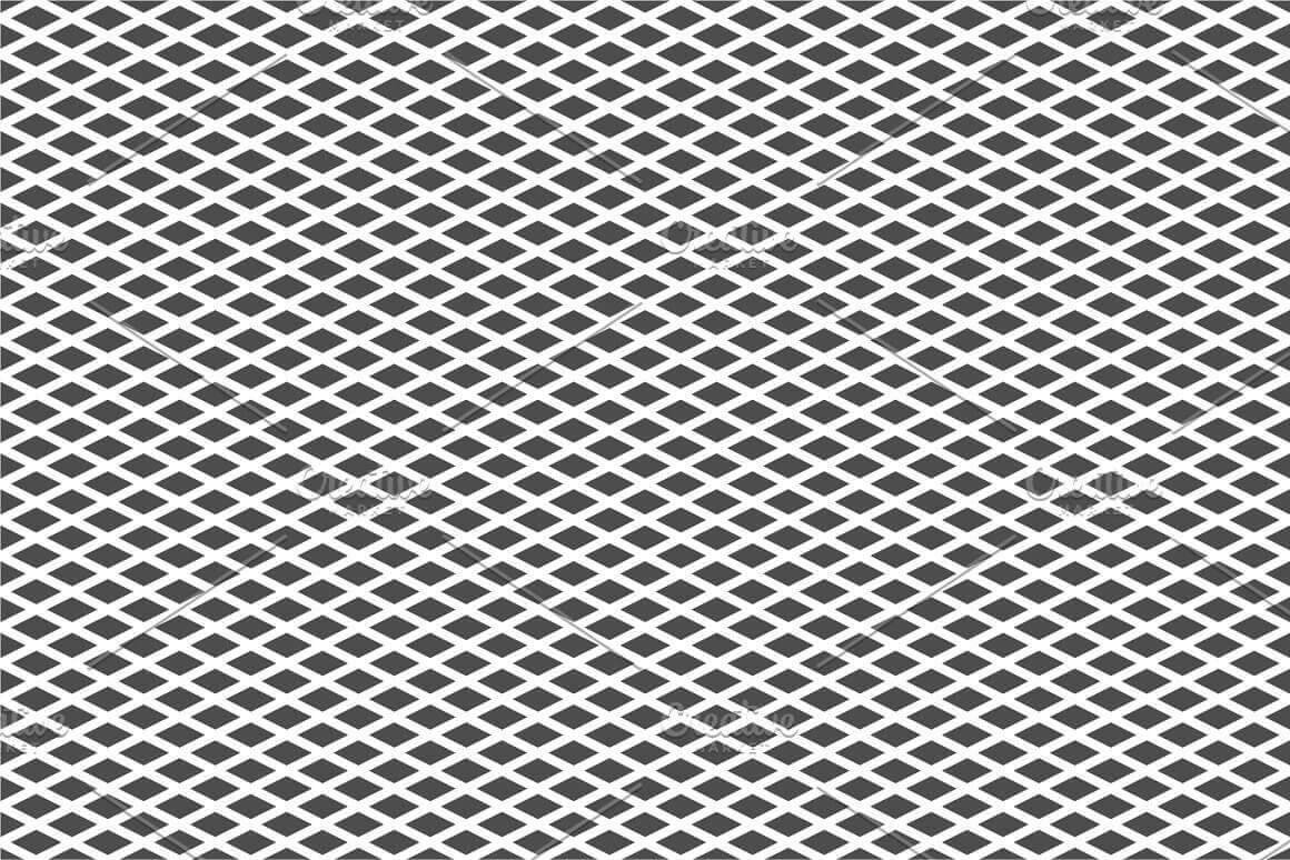 Black rhombuses in a checkerboard pattern on a white background.
