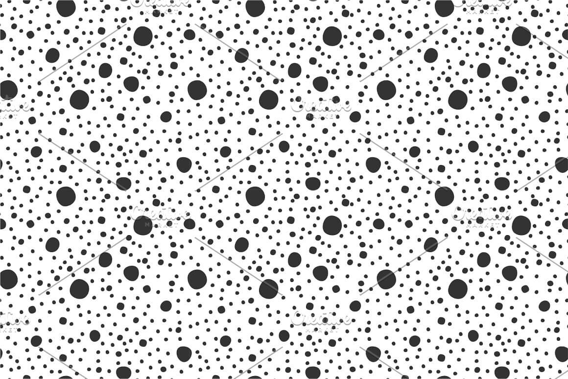Background with black dots of various sizes.