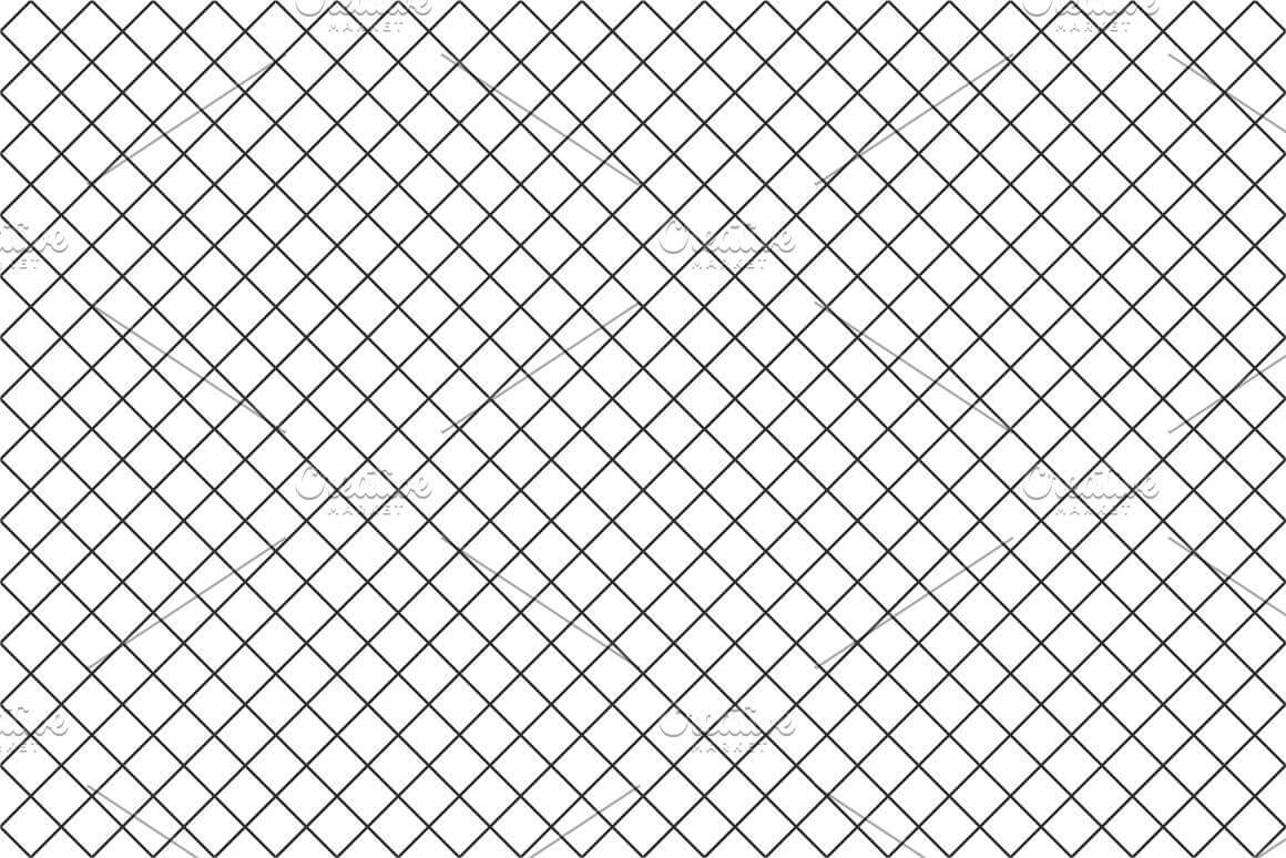 Pattern with drawn black intersecting diagonal lines on a white background.