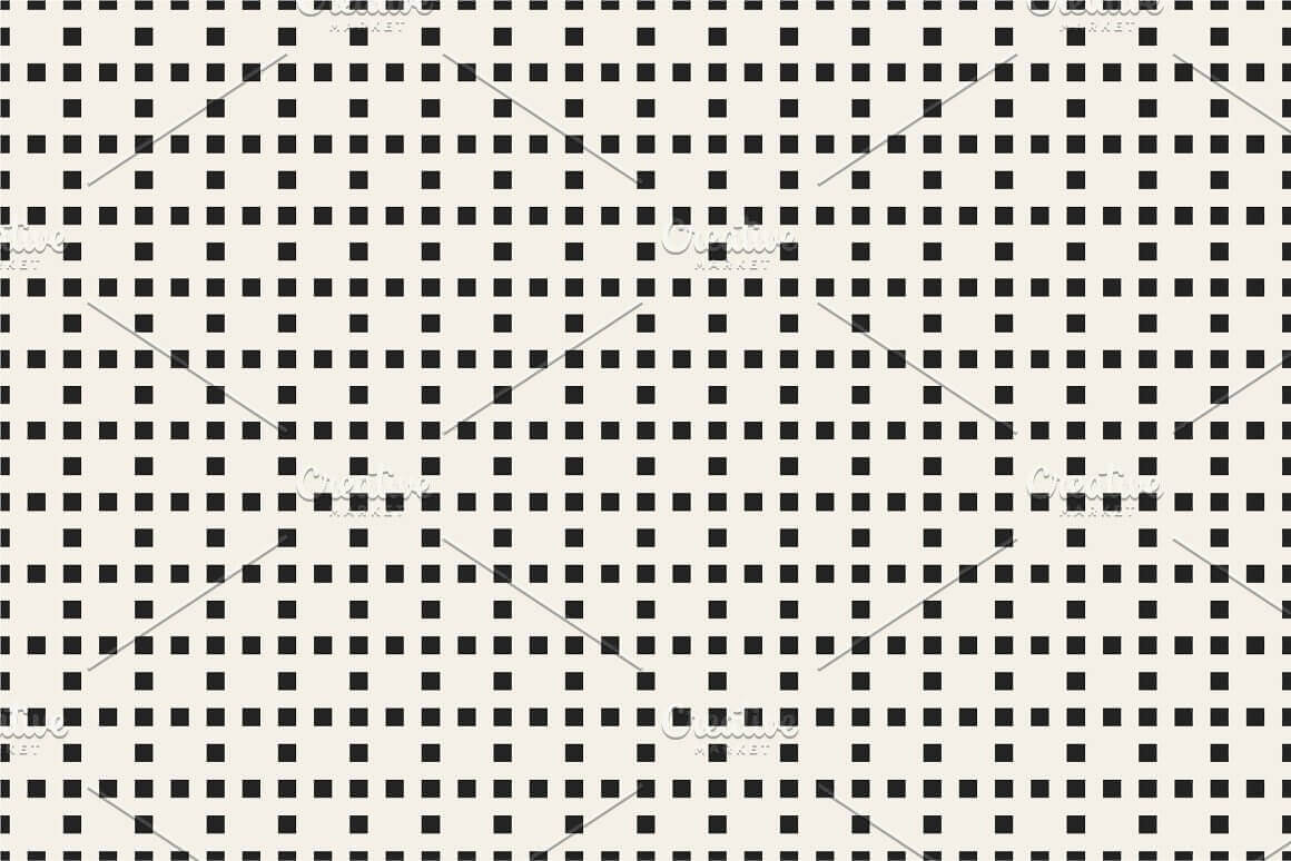 Black squares at a distance from each other, which are included in a larger square on a white background.