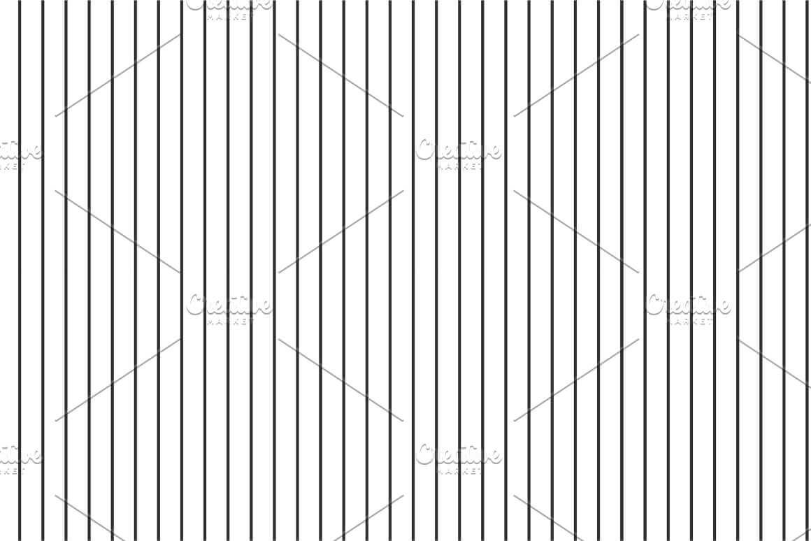 Vertical black stripes on white background, simple seamless pattern.