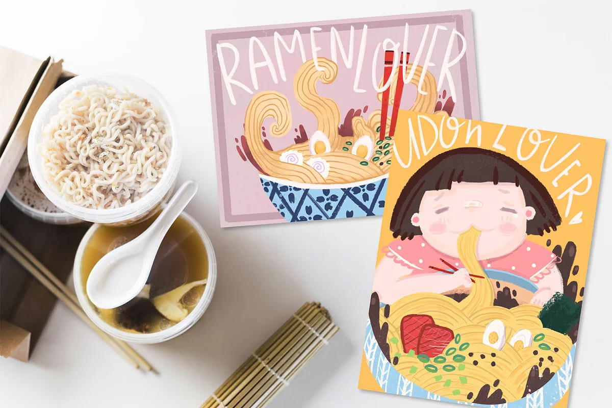 ramen lover illustrations.