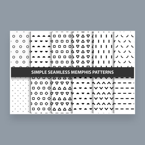 regular seamless minimal patterns cover image.