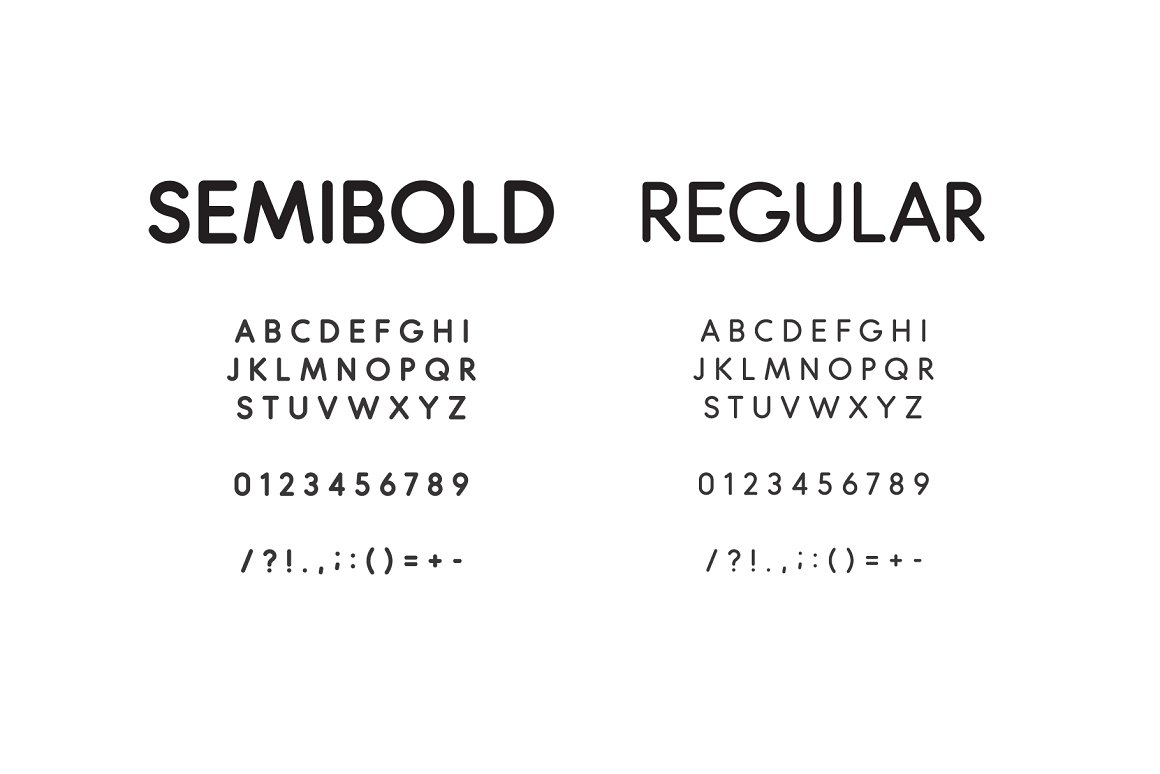 Image fonts for different types of use.
