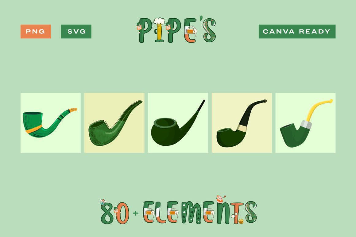 Saint Patricks Clipart Mega Kit Preview 12.