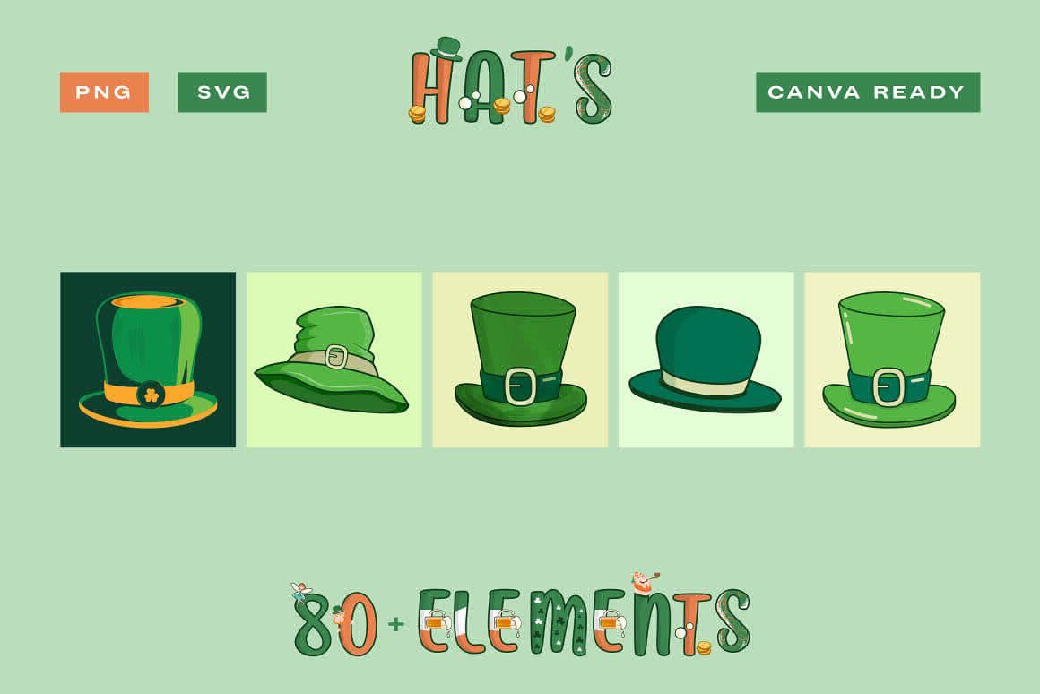 Saint Patricks Clipart Mega Kit Preview 9.