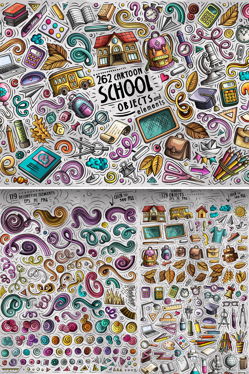 School objects pinterest.