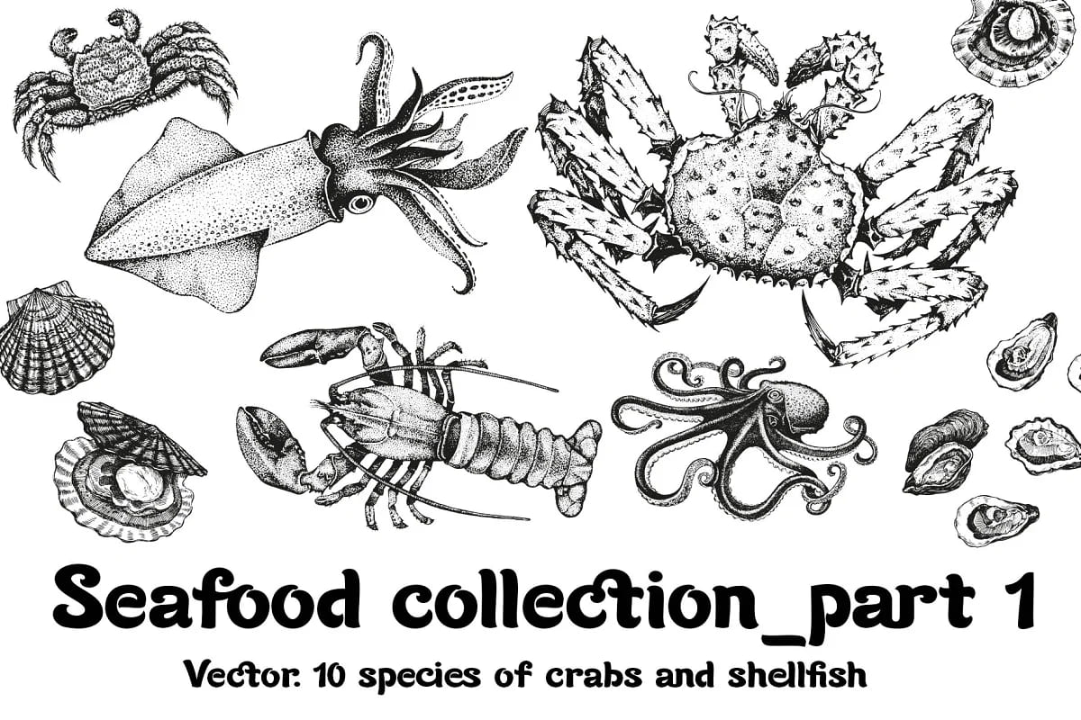 Seafood Collection Part 1 facebook image.