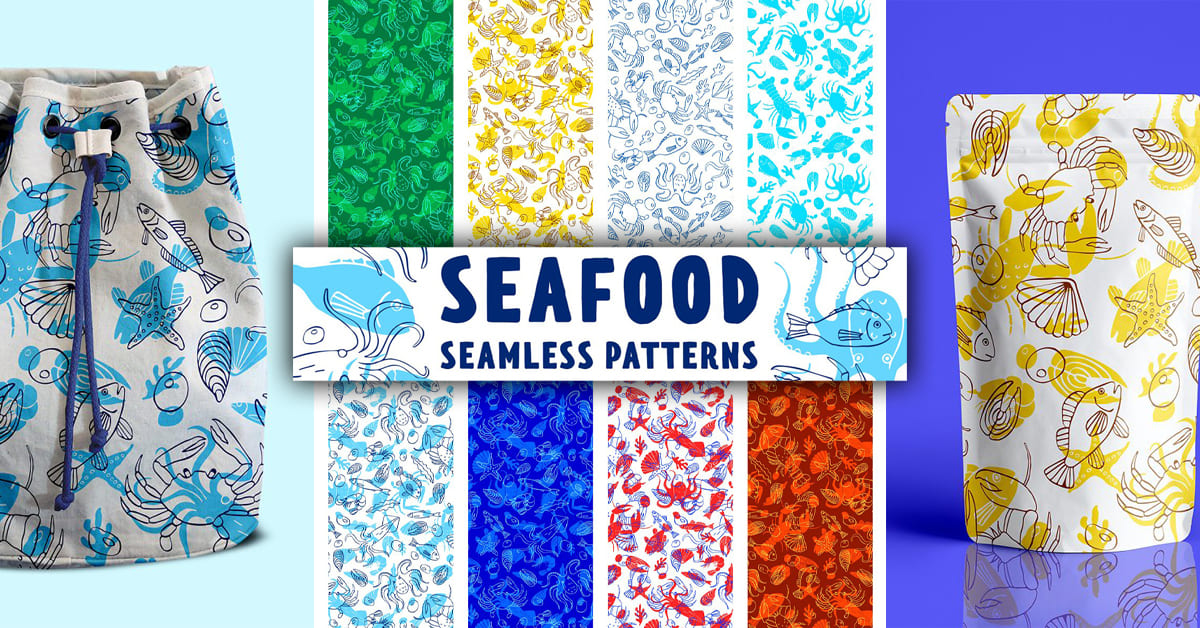 Seafood Patterns facebook image.