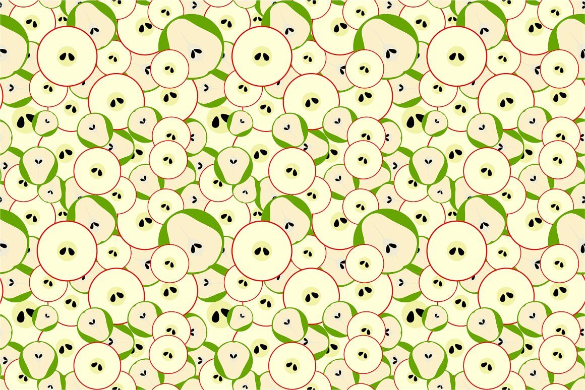Seamless pear patterns.