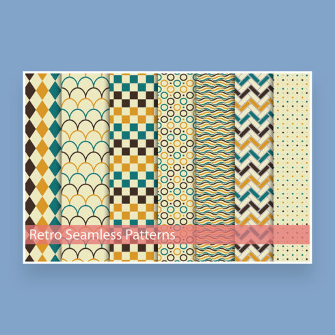 seamless retro patterns cover image.