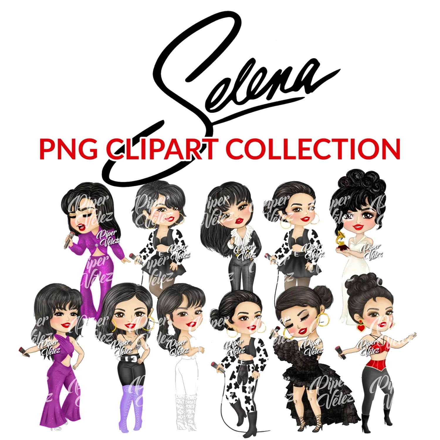 Selena Quintanilla PNG Clipart Collection Original – MasterBundles