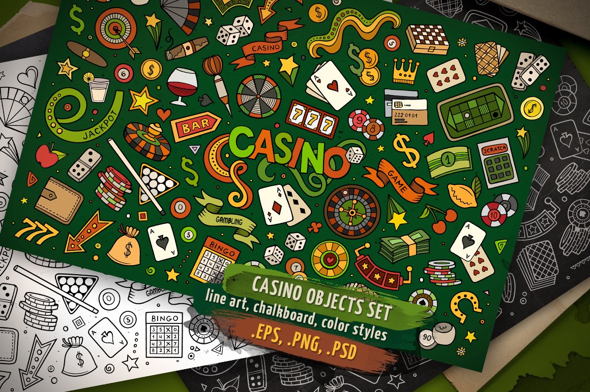 Game image with images related to the casino.