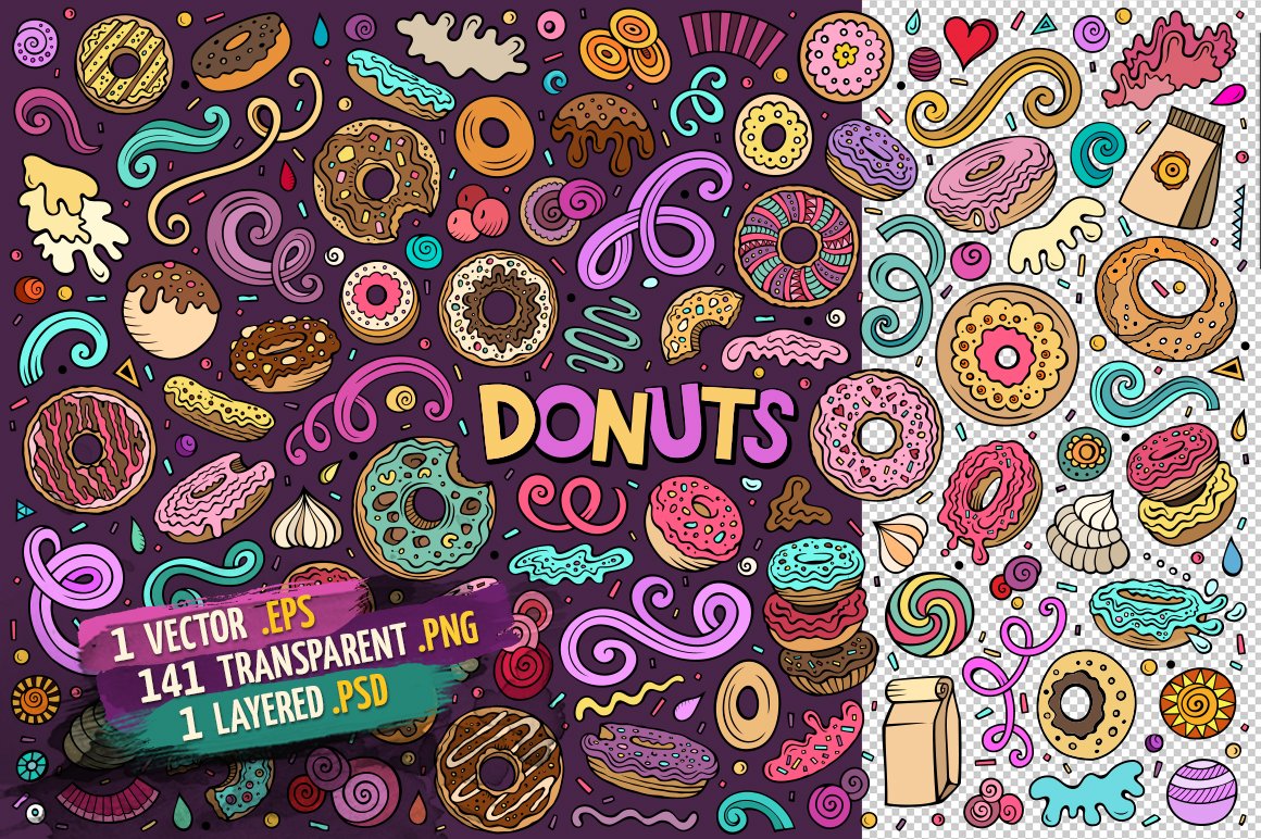 Donuts for every taste for prints.