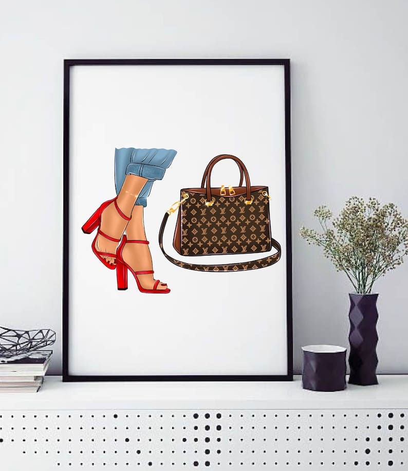 shoes and bag design.