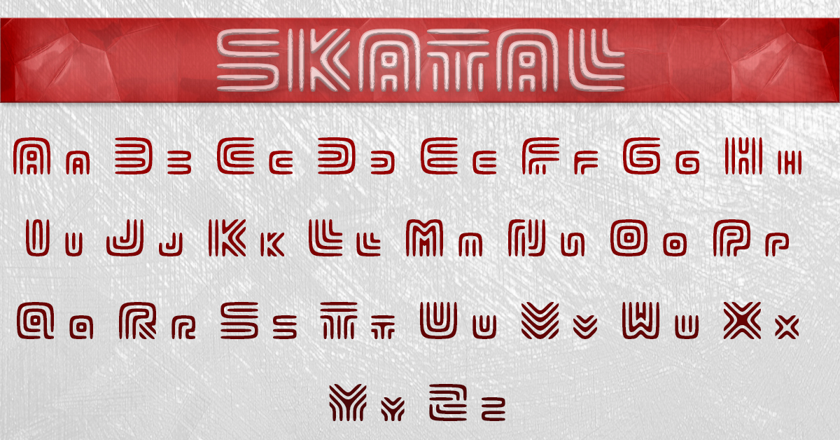 Skatal font for facebook.
