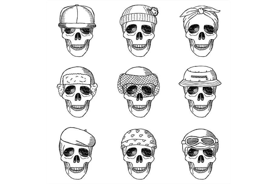 skull collection elements.