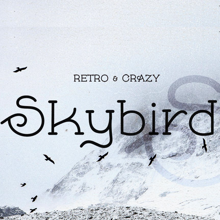 skybird font cover image.
