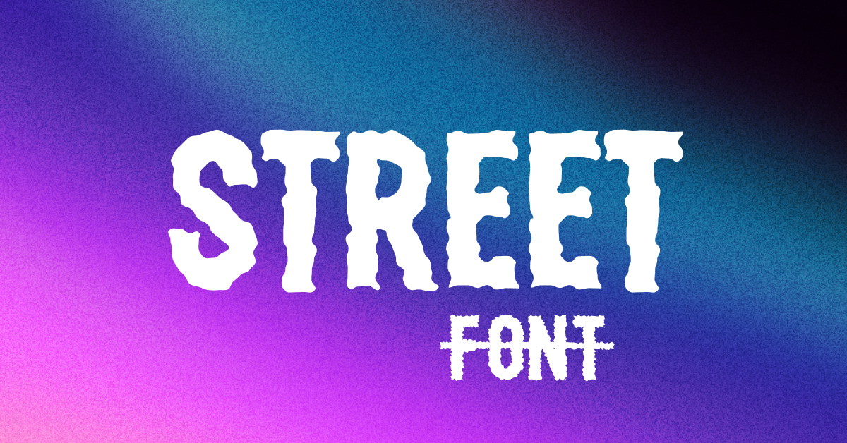 Street font for facebook.