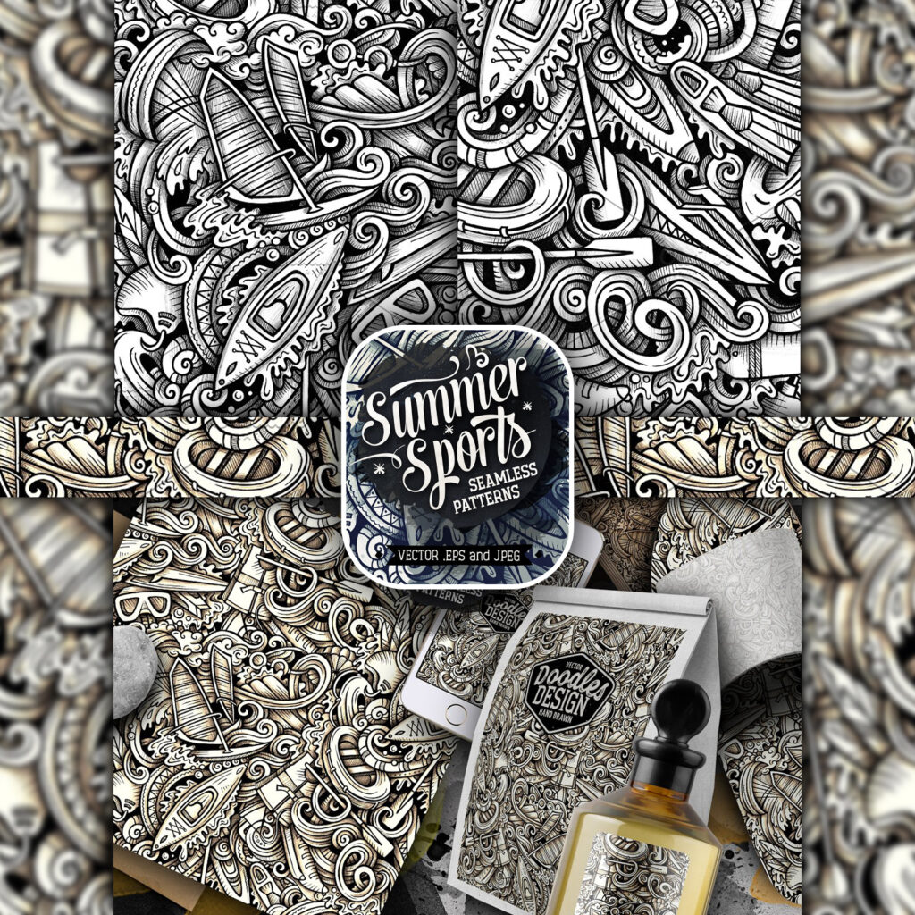 Sportsgraphics Patterns Summer Sport Graphics Patterns – MasterBundles