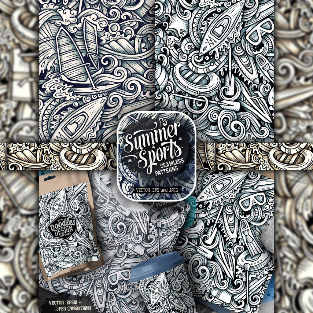 Sportsgraphics Patterns Summer Sport Graphics Patterns – MasterBundles