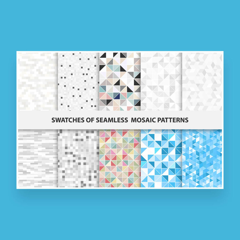 Swatches Of Mosaic Seamless Patterns – MasterBundles