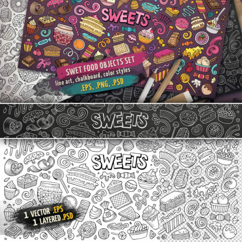 Sweets Objects Symbols Set 1500 1500 1.