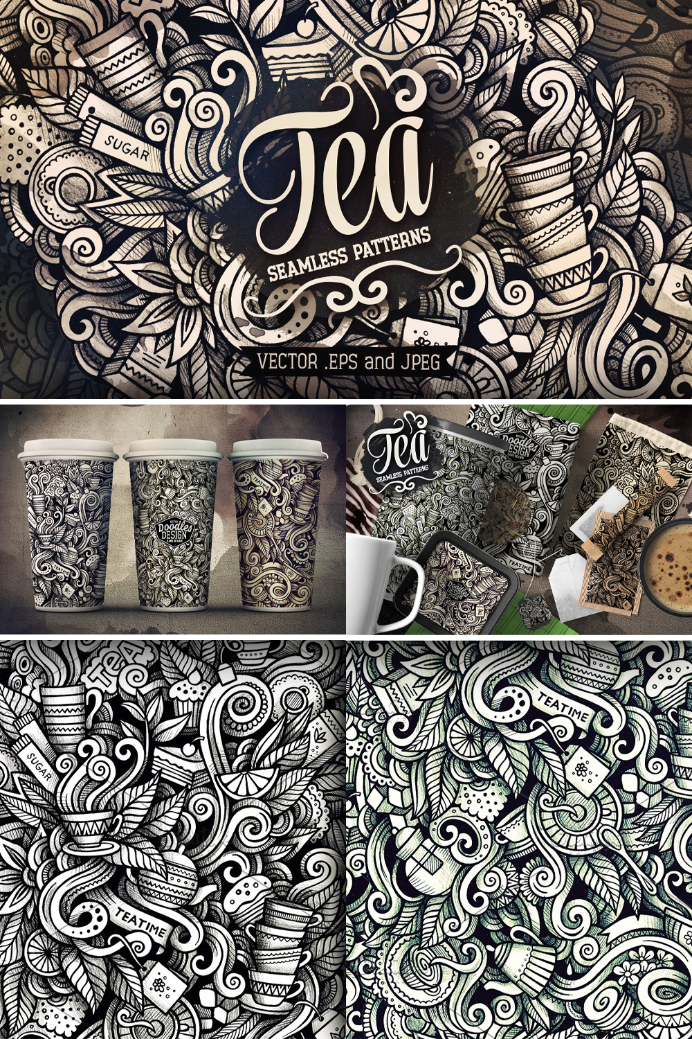 Tea graphic doodles patterns of pinterest.